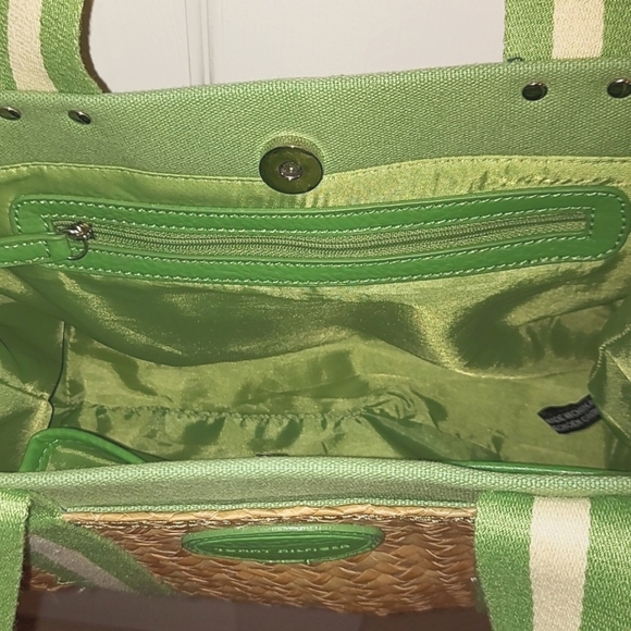 Tommy Hilfiger Vintage Wicker and Canvas Bag - Picture 4 of 8